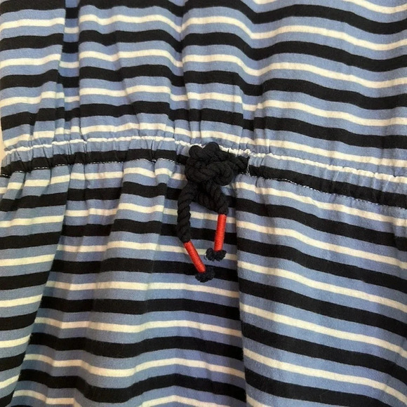 Polo Ralph Lauren Girls Striped cotton Jersey Dress with drawstring | M 8-10 - Picture 2 of 5